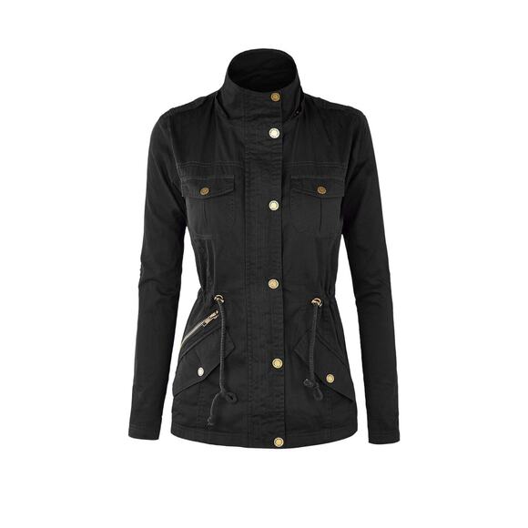 Made By Johnny Womens Pop Of Color Anorak‎ Parka Jacket Size XL - Picture 3 of 9